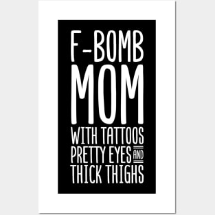 Mom with tattoos pretty eyes Posters and Art